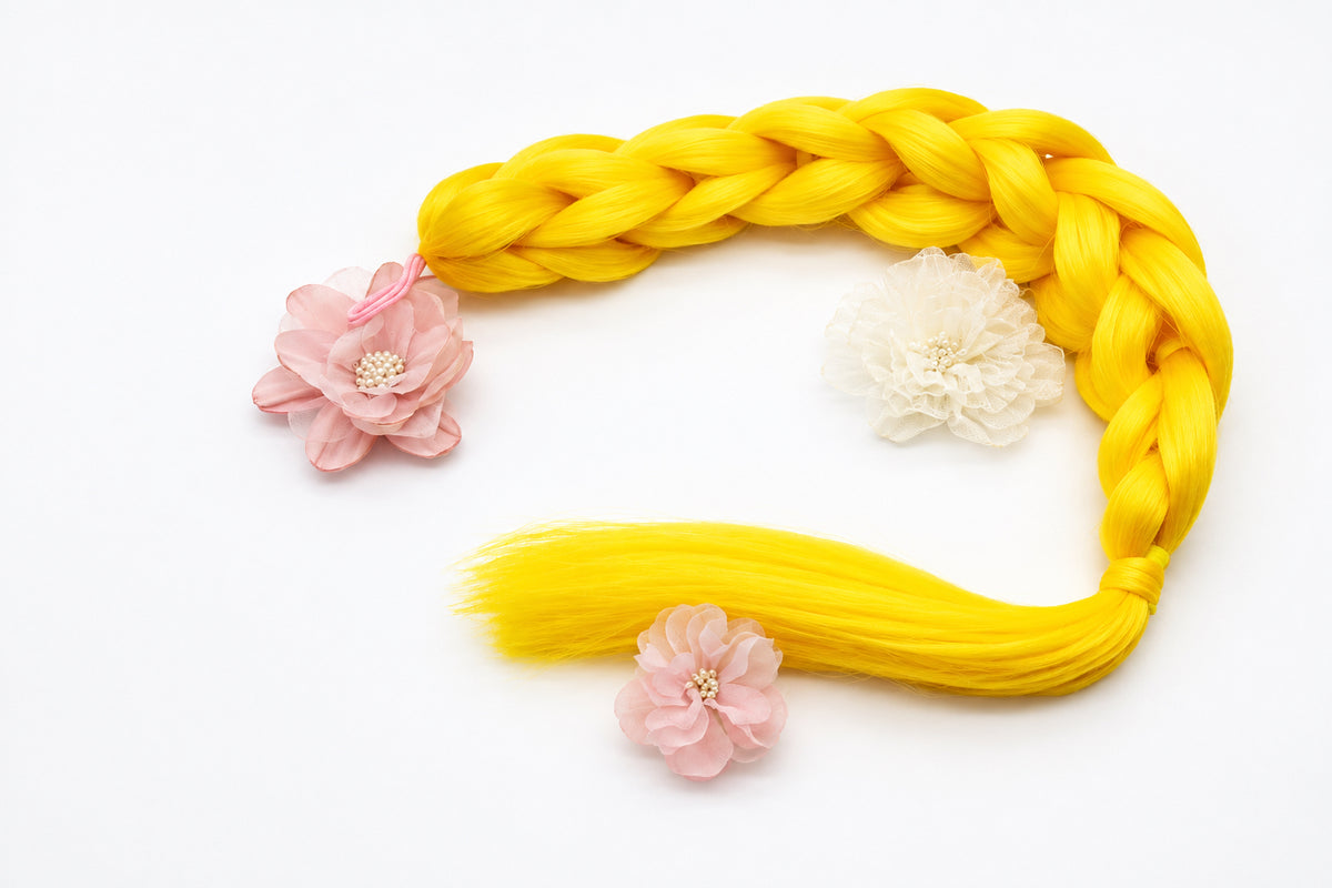 Handmade Reversible 3D Braid (Single Colour) Without Tinsel